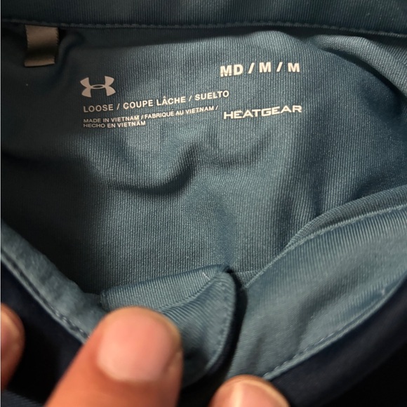 Lot of 2 X Under Armor Heat Gear Short Sleeve Golfing Polos Size M - Picture 5 of 5